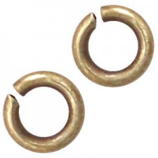 DQ metal Jumpring 3mm Antique bronze 